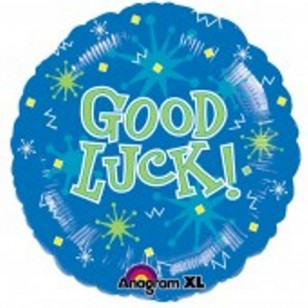 Good Luck Blue Sparks Balloon Good Luck Blue Sparks Balloon